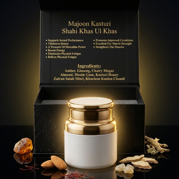 Majoon Kasturi Shahi Khas Ul Khas – Premium Unani Herbal Paste for Energy, Strength & Stamina